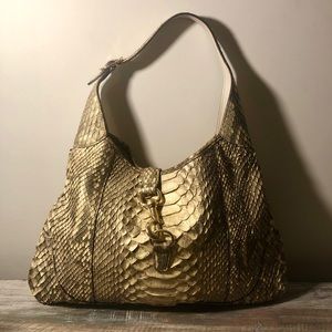 Gucci Jackie O Bouvier Python Hobo Bag